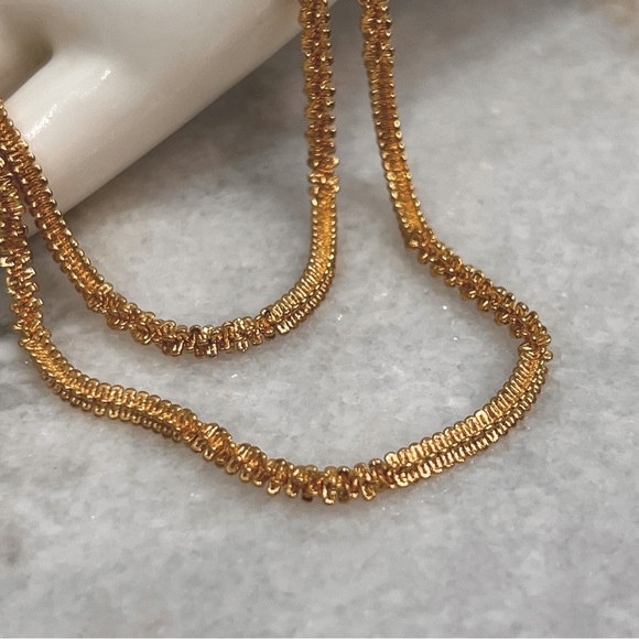 ION Plated YG Stainless Steel Duo Link Necklace - Picture 5 of 11